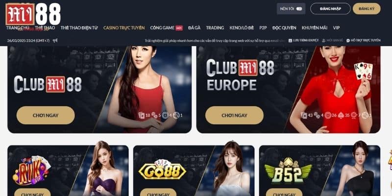 Giới thiệu tổng quan về casino Mi88